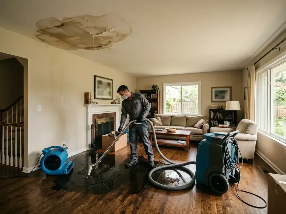 attic-pipe-burst-ceiling-drip-008 — frequently asked questions, Water Damage Restoration & Carpet Care in Beechwood Trails,…